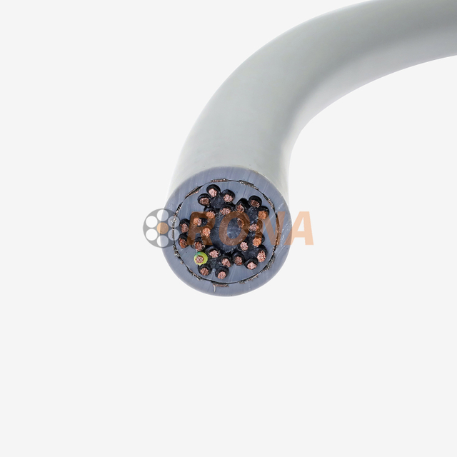 300/500V HFVP 25G0.75 PVC拖链屏蔽电缆用于自动化机床