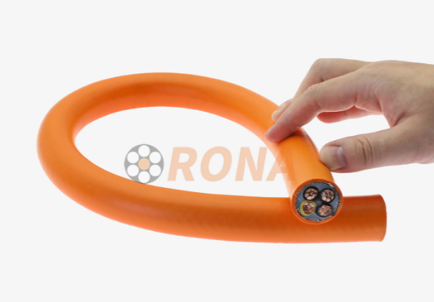 4G25mm&sup2; 高柔性 PVC 屏蔽拖链电缆