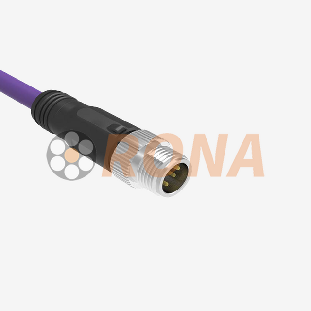 M12 工业连接器 坚固的外部连接解决方​​案 工业电缆组件 